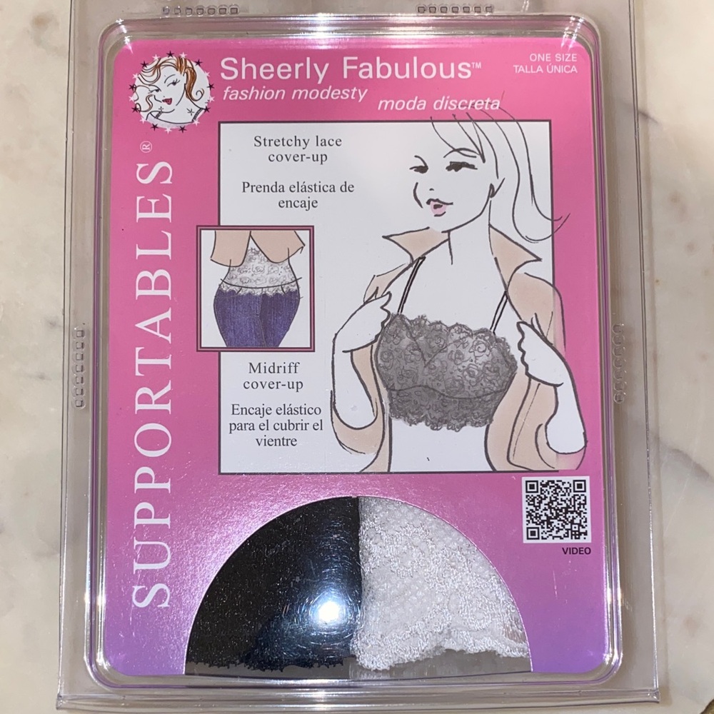 Lacy midriff cover ups